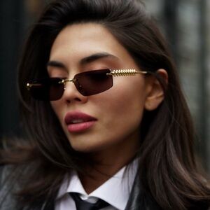 New! Cartier Gold and Smoke Sunglasses, CT0544S 002, Authentic